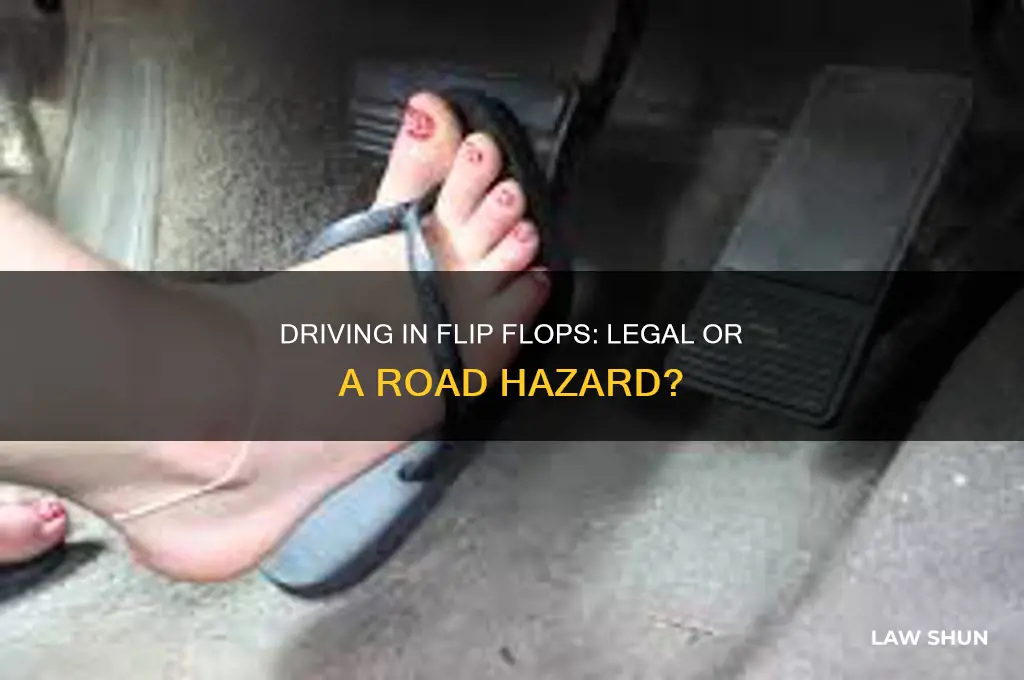is it against the law to drive with flip flops