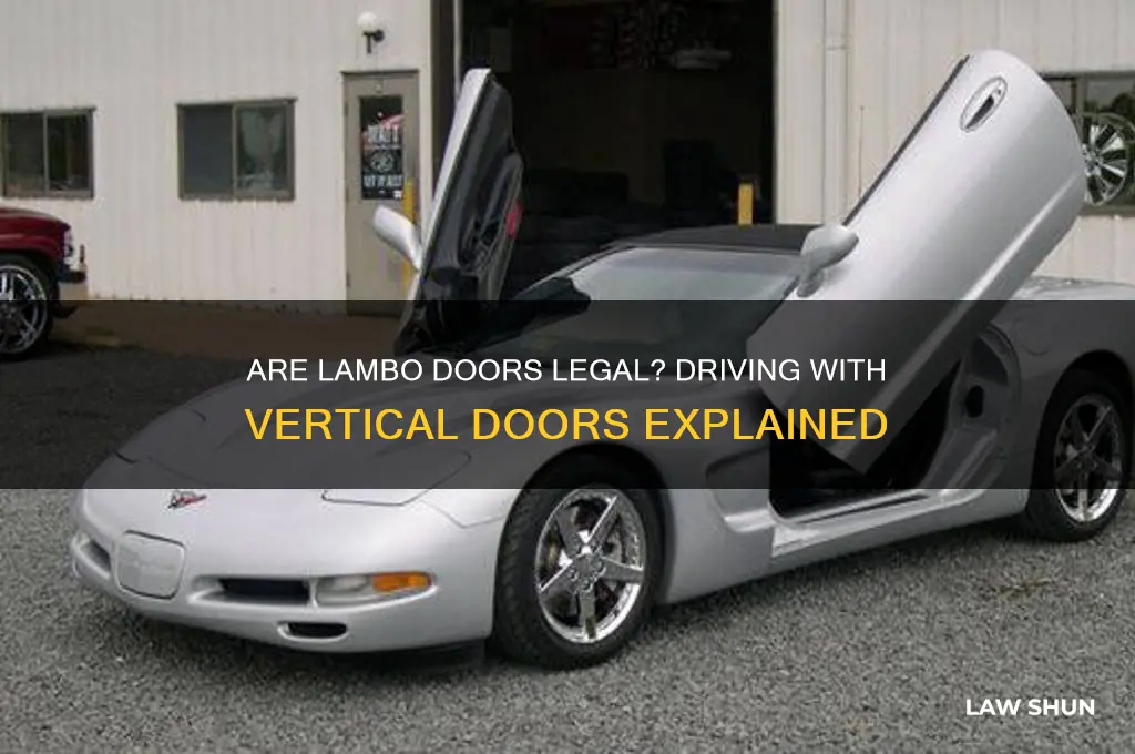 is it against the law to drive with lambo doors