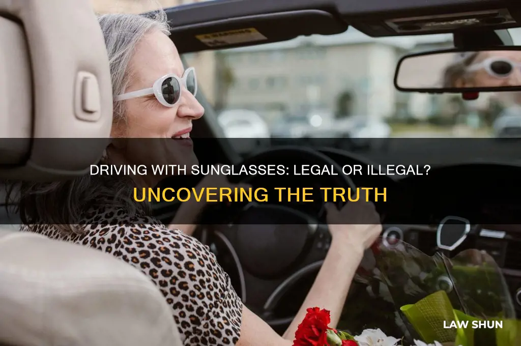 is it against the law to drive with sunglasses on