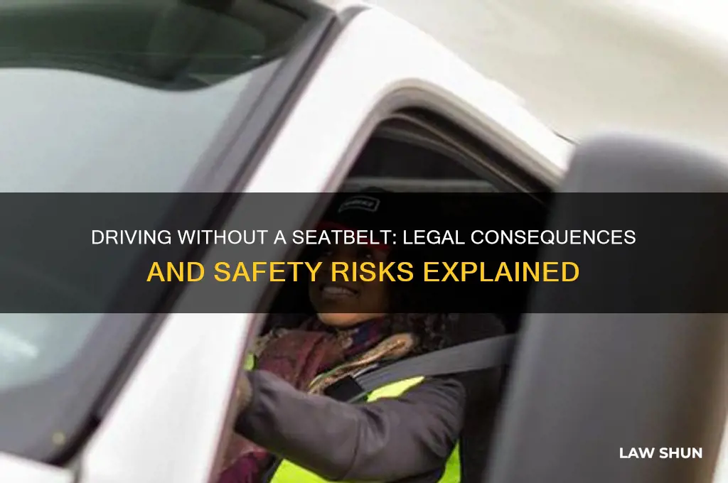 is it against the law to drive without a seatbelt