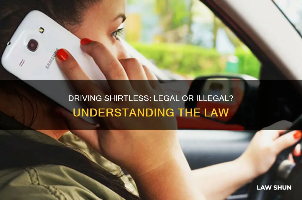 is it against the law to drive without a shirt