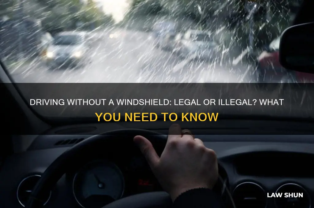 is it against the law to drive without a windshield