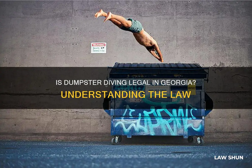 is it against the law to dumpster dive in georgia