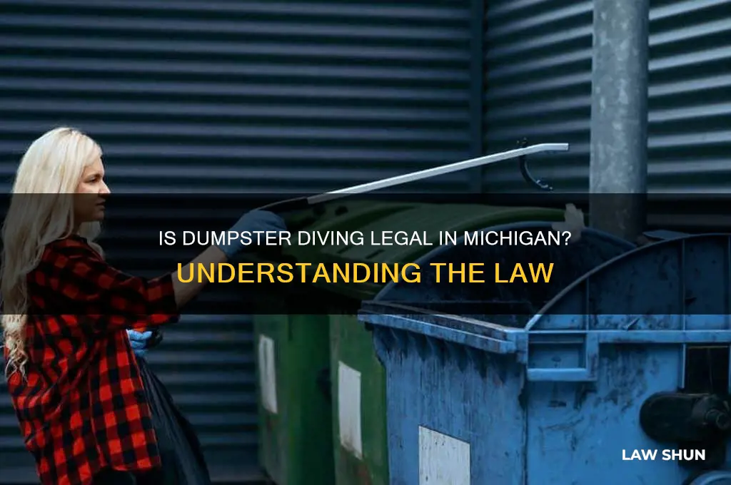 is it against the law to dumpster dive in michigan