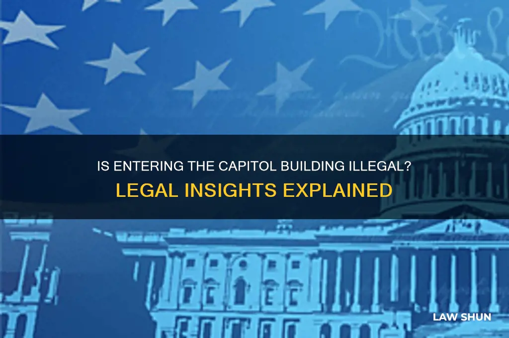 is it against the law to enter the capitol building