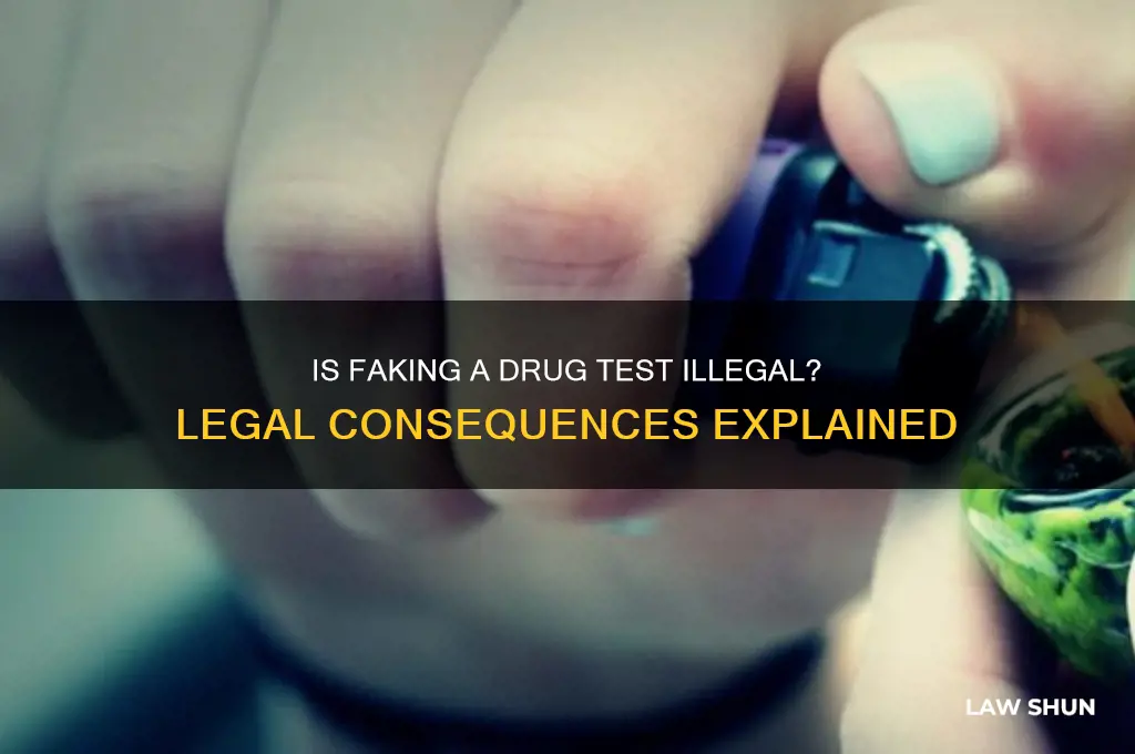 is it against the law to fake a drug test