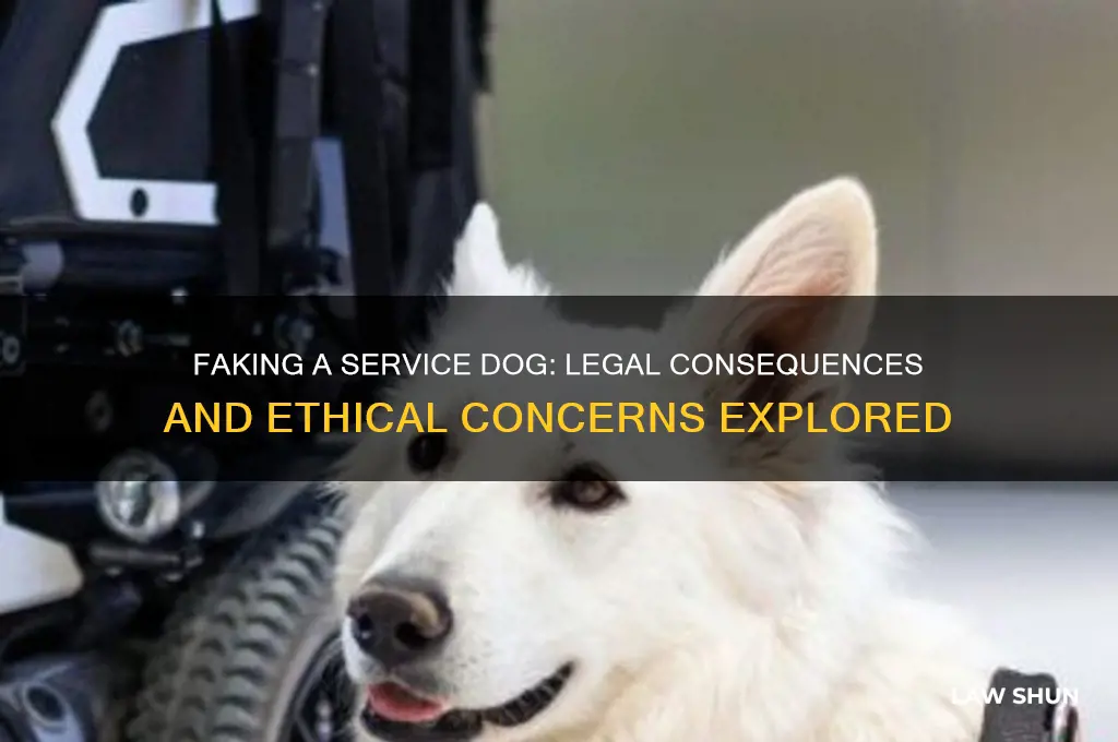 is it against the law to fake a service dog