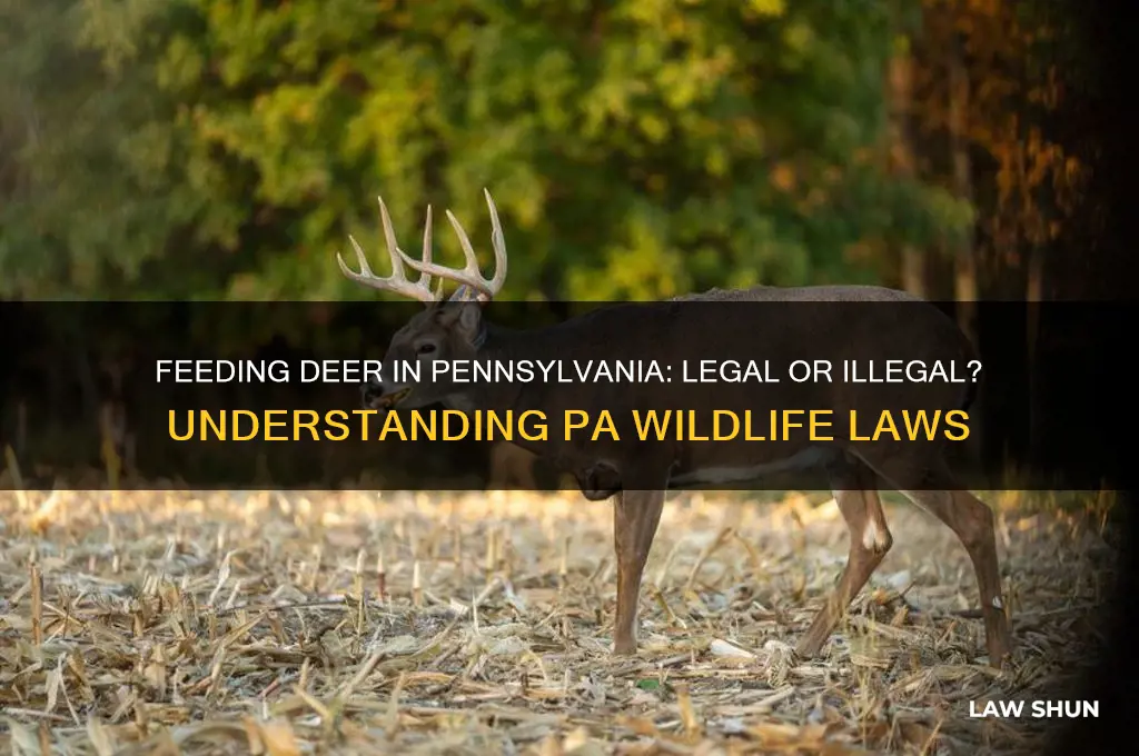 is it against the law to feed deer in pa