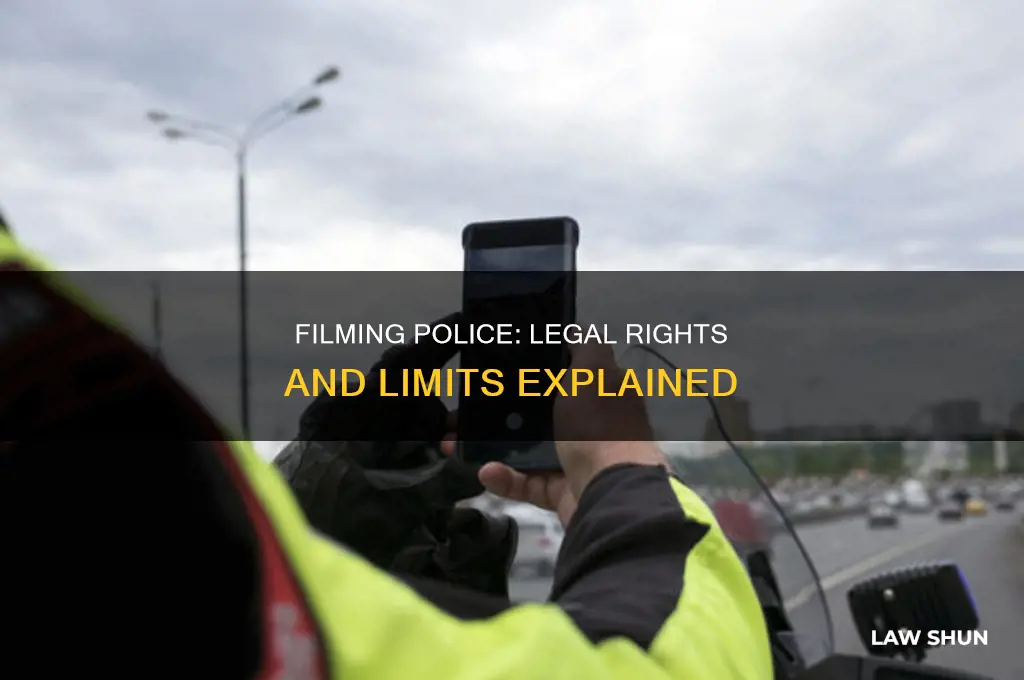 is it against the law to film a police officer