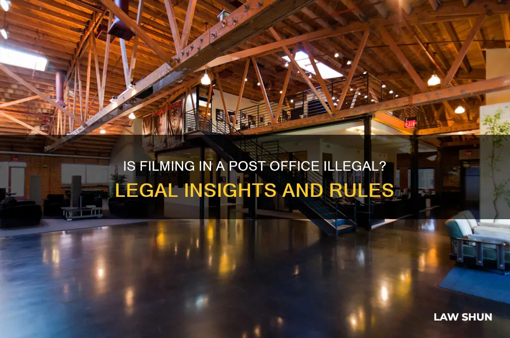 is it against the law to film in post office