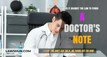 Is Forging a Doctor's Note Illegal? Legal Consequences Explained