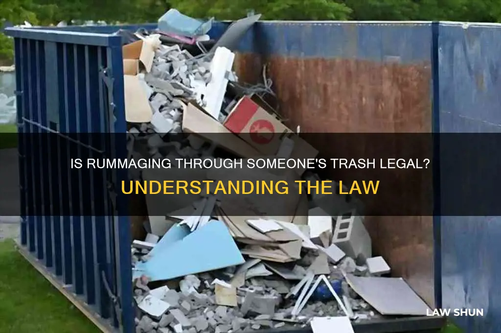 is it against the law to go through someone