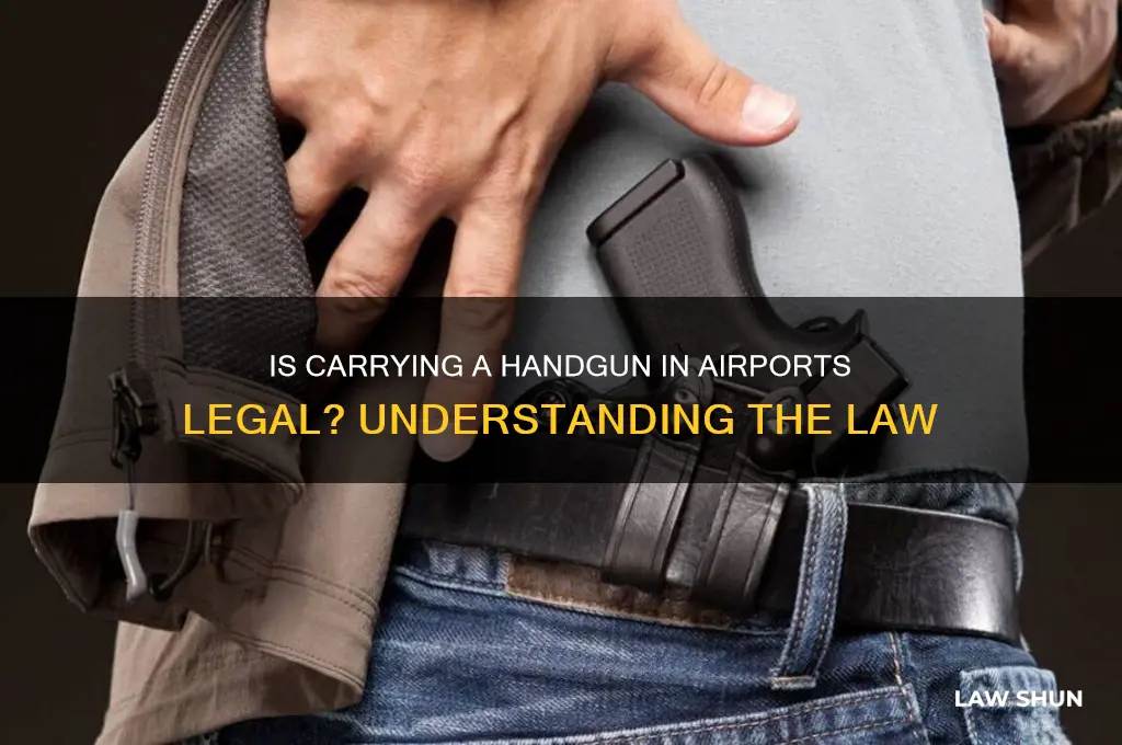 is it against the law to have handgun in airport