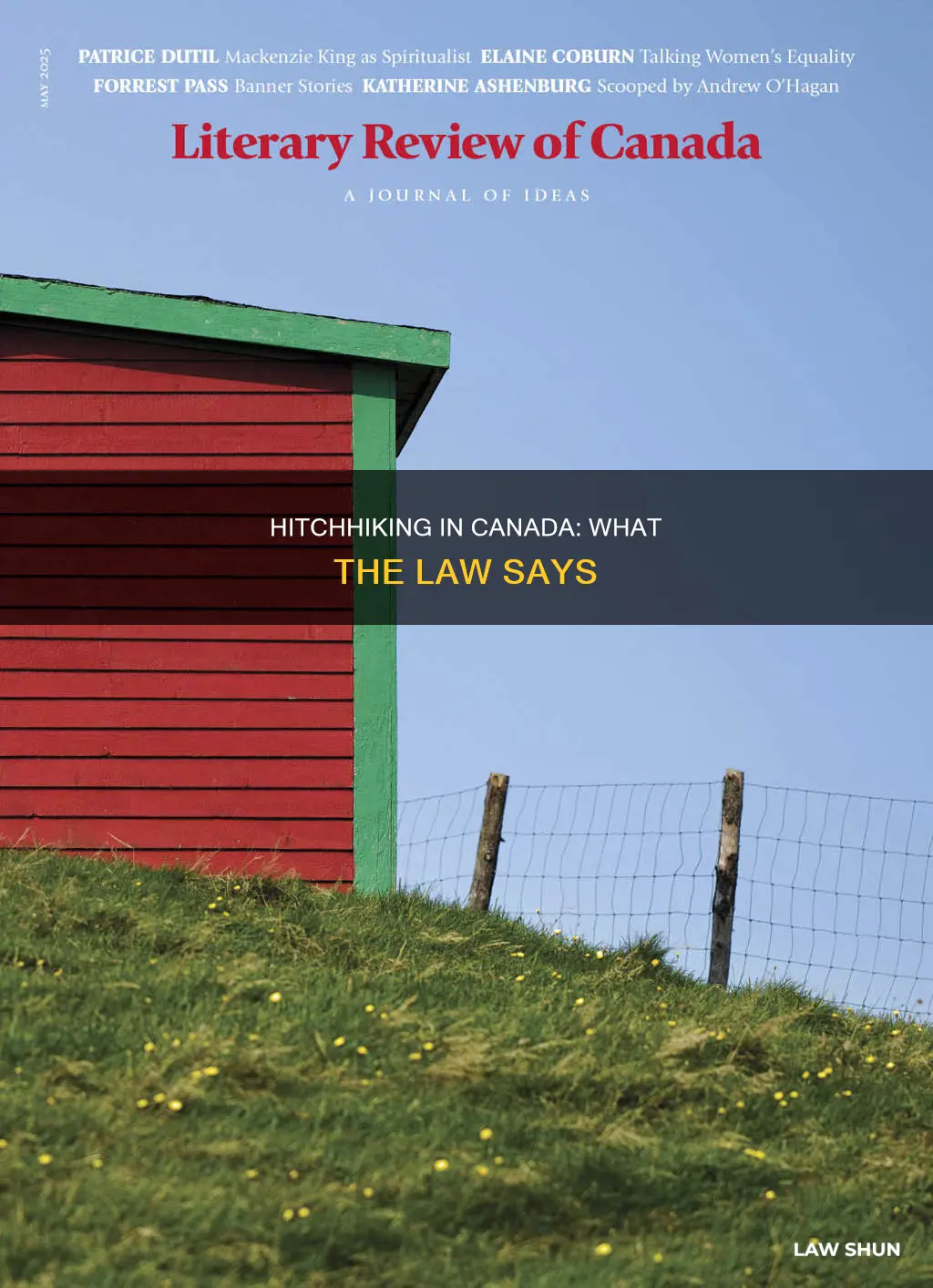 is it against the law to hitchhike in canada