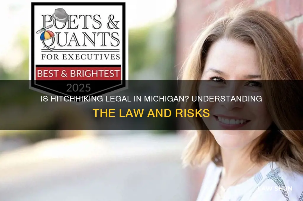 is it against the law to hitchhike in michigan