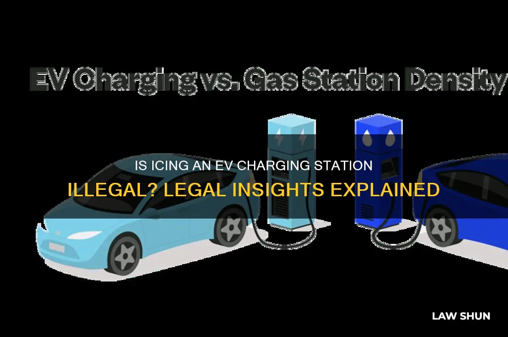 is it against the law to ice a charging station