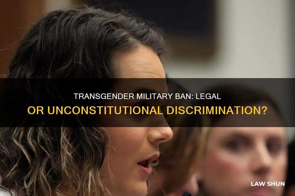 is it against the law to keep transgender soldiers out