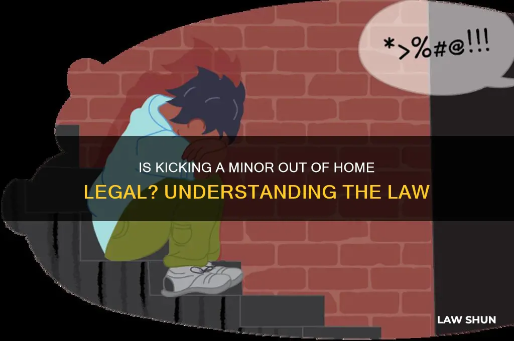 is it against the law to kick a minor out