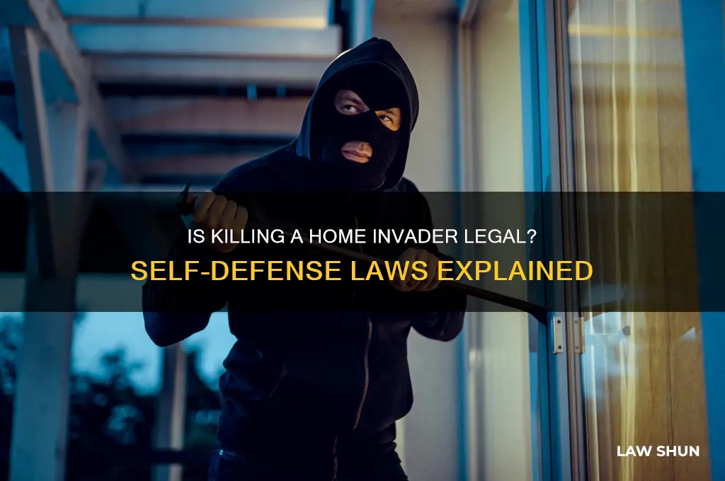 is it against the law to kill a home invader