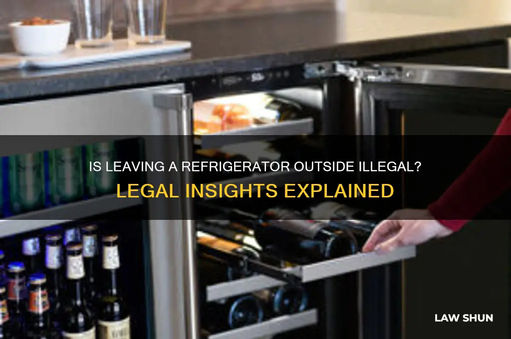 is it against the law to leave a refrigerator outside