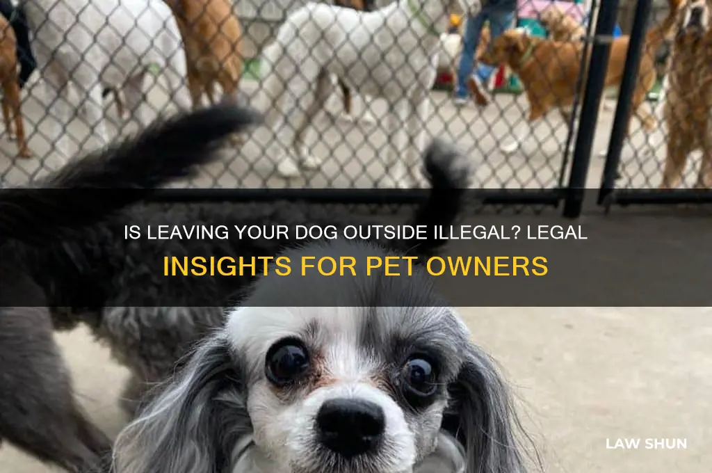 is it against the law to leave your dog outside