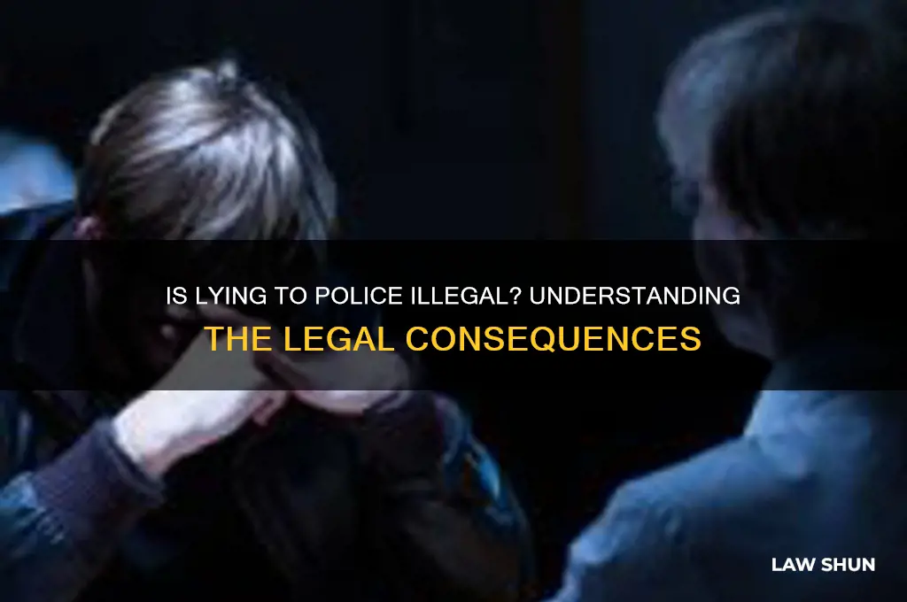 is it against the law to lie to the police