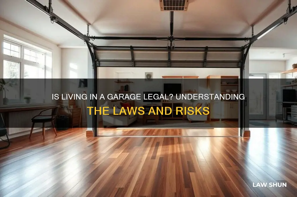 is it against the law to live in a garage
