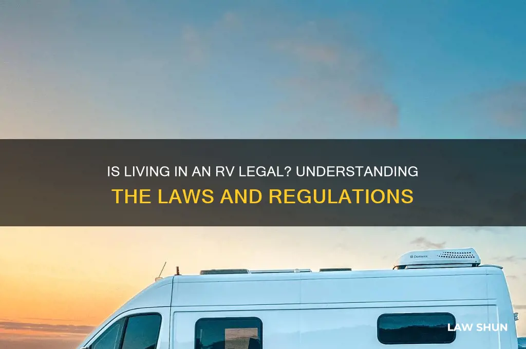 is it against the law to live in an rv