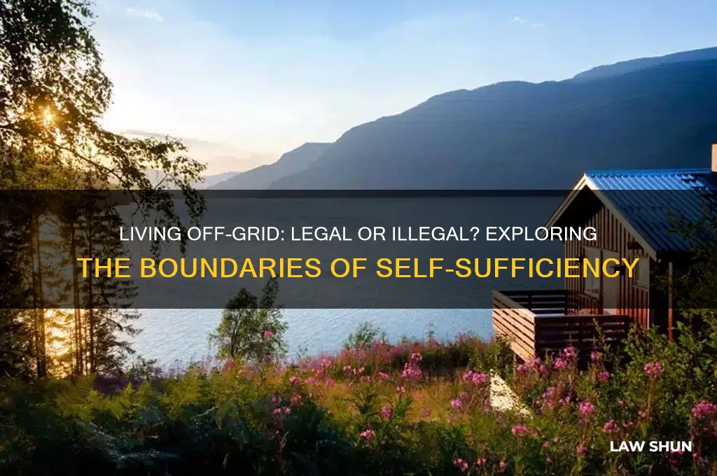 is it against the law to live off the grid