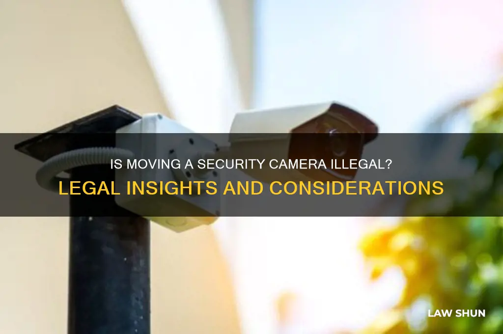 is it against the law to move a security camera