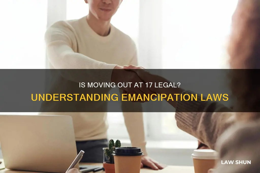 is it against the law to move out at 17