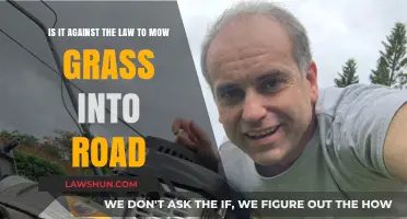 Mowing Grass onto Roads: Legal or a Lawbreaker's Mistake?
