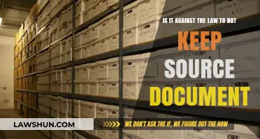 Is Failing to Retain Source Documents a Legal Violation?