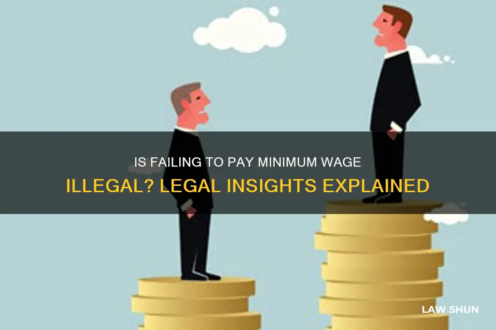 is it against the law to not pay minimum wage