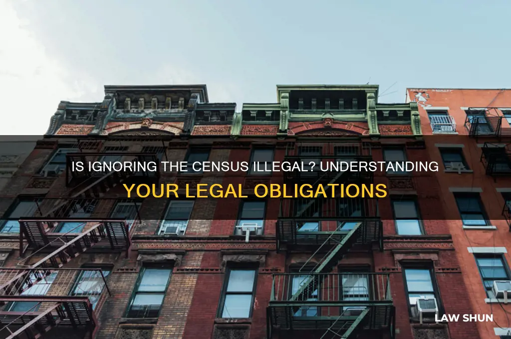 is it against the law to not respond to census