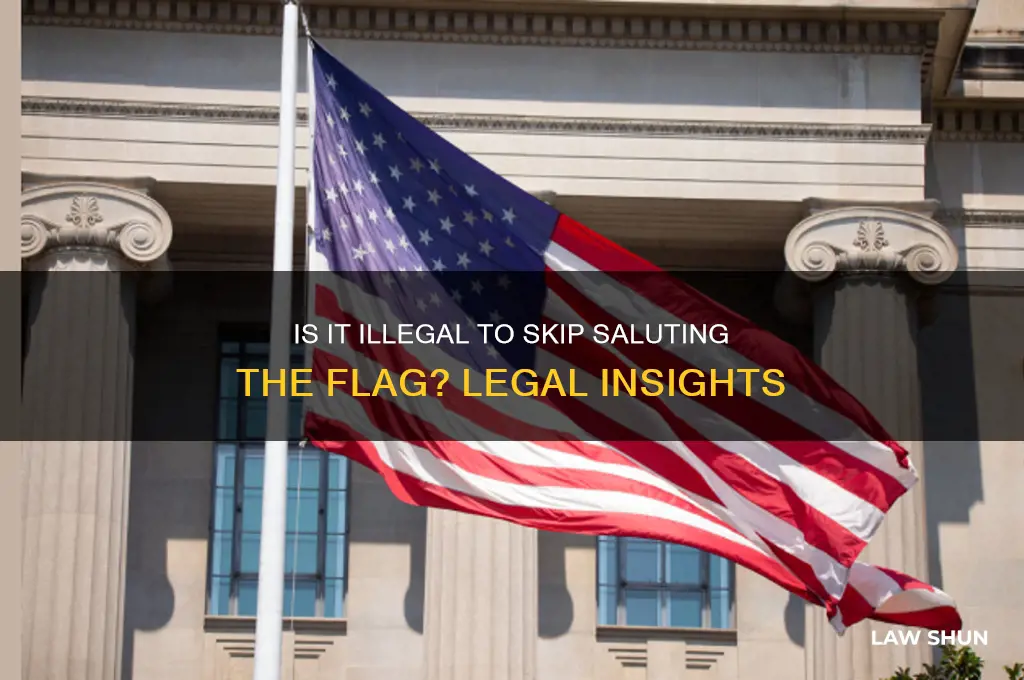 is it against the law to not salute the flag