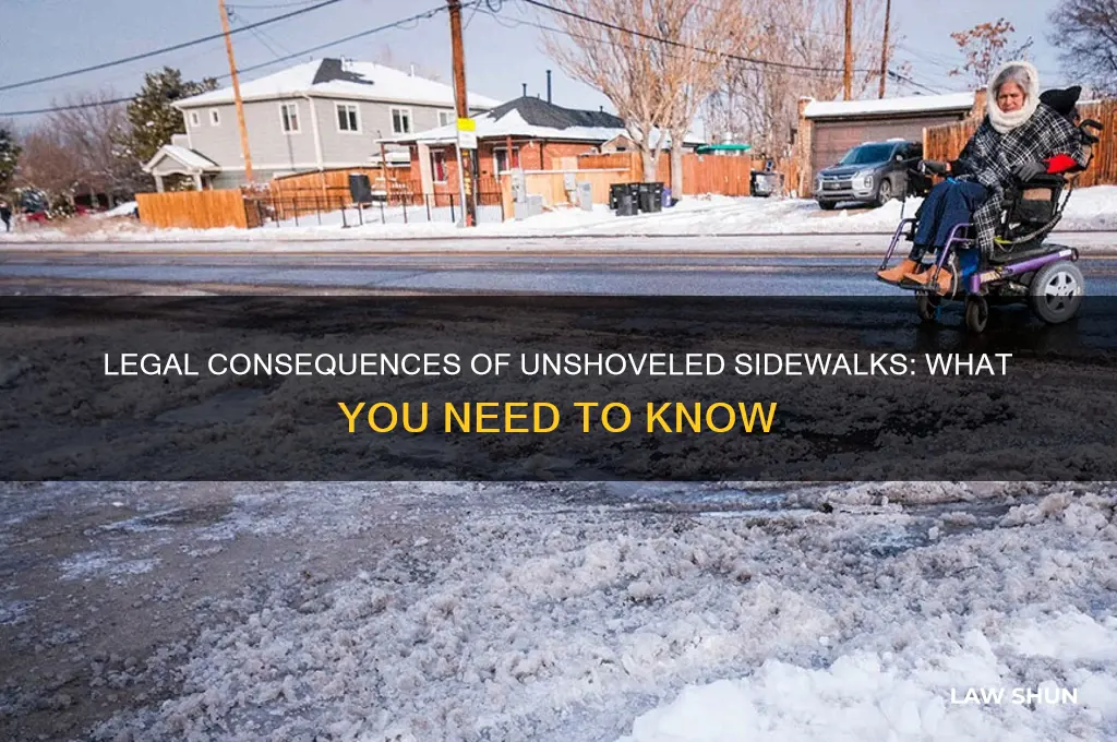 is it against the law to not shovel your sidewalk