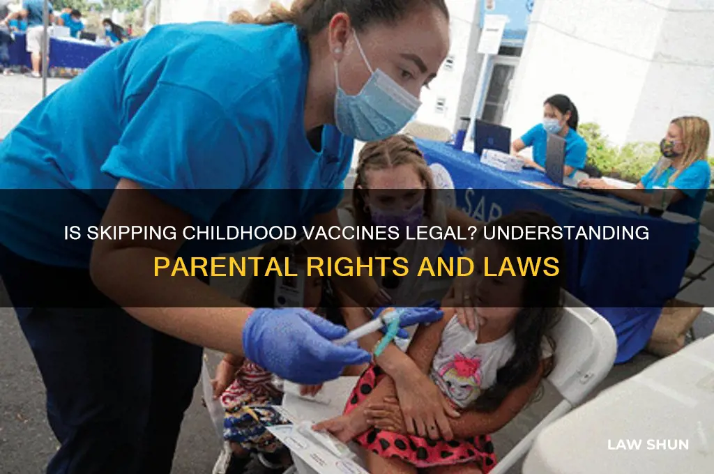 is it against the law to not vaccinate your child
