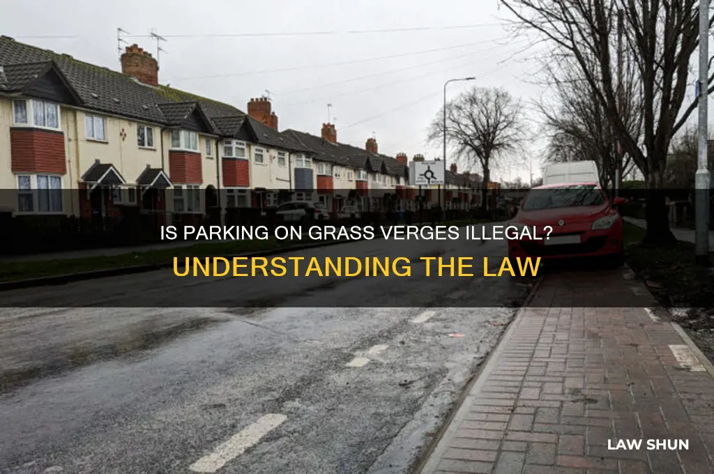 is it against the law to park on grass verges