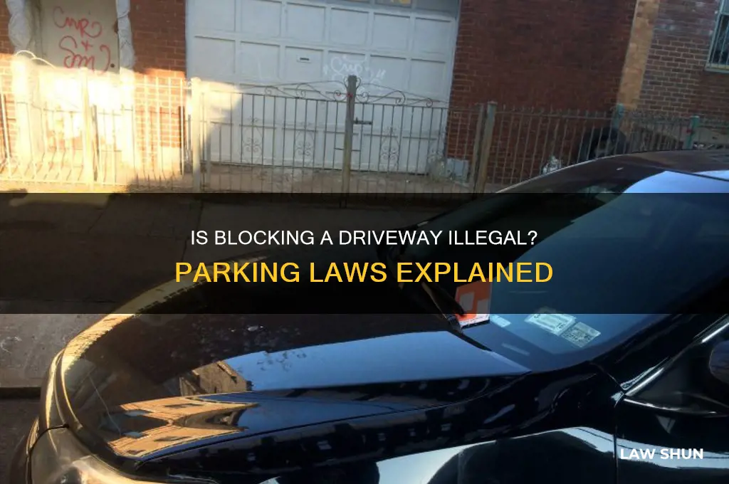 is it against the law to park opposite a driveway