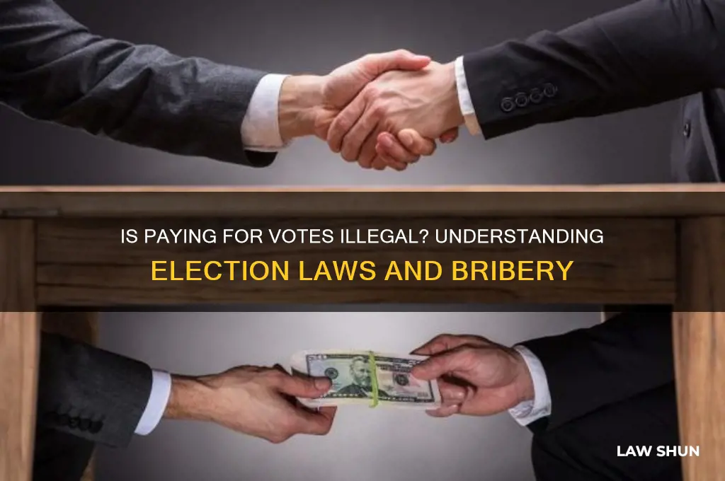 is it against the law to pay someone to vote