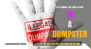 Is Dumpster Defecation Illegal? Exploring the Law Behind Public Pooping