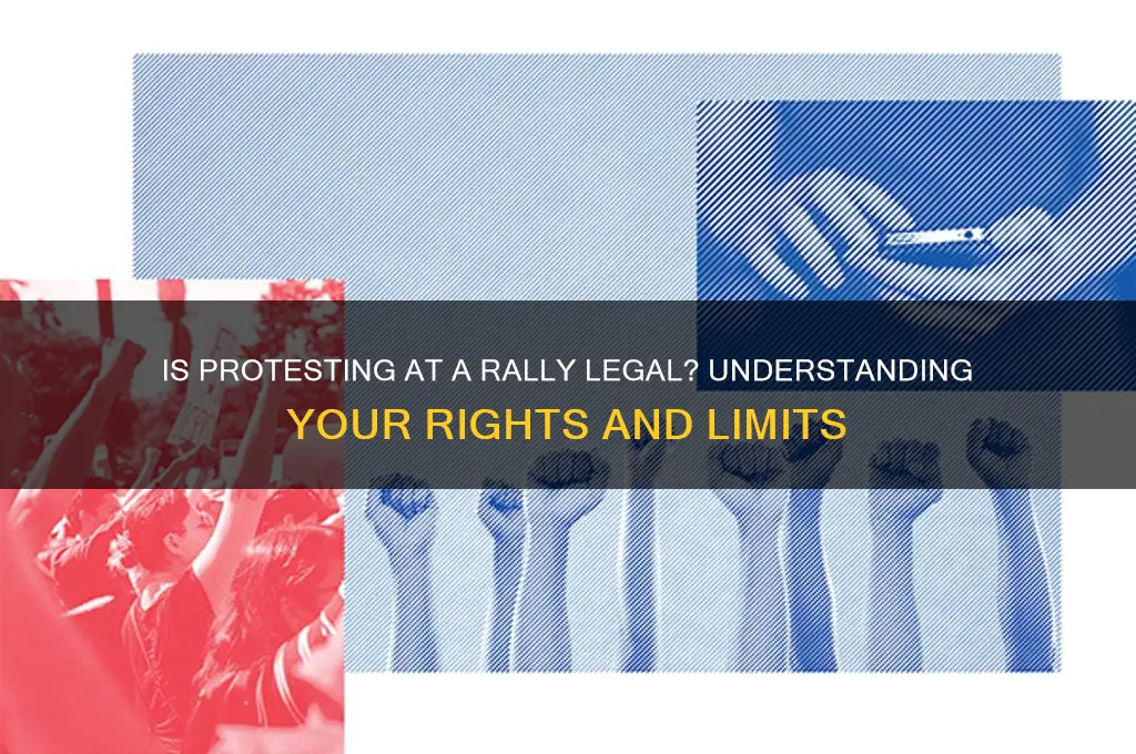 is it against the law to protest at a rally