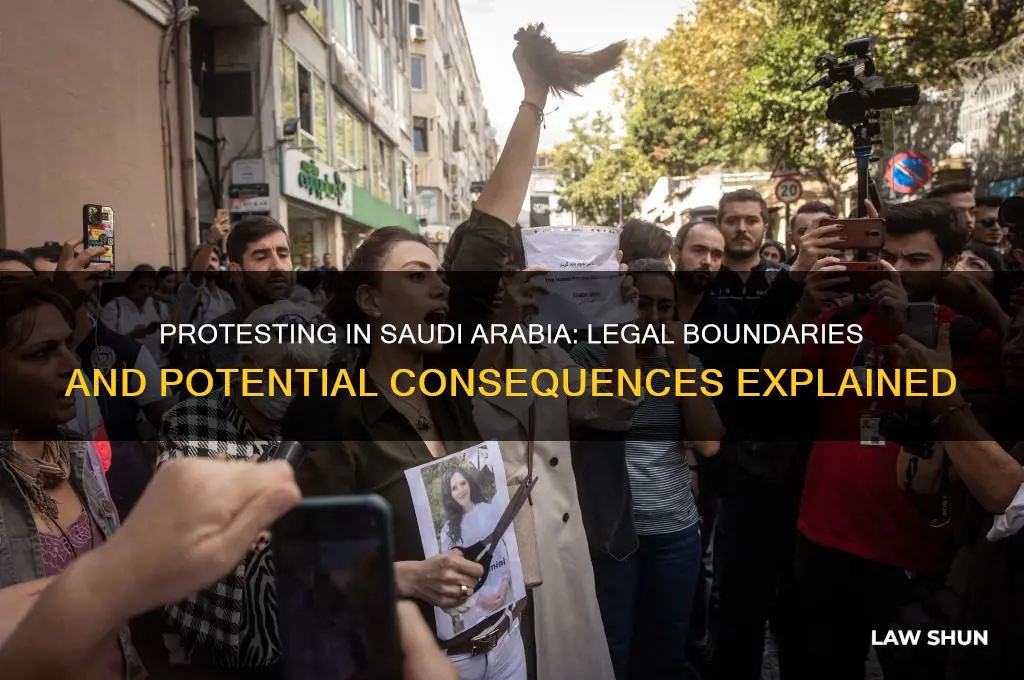 is it against the law to protest in saudi arabia