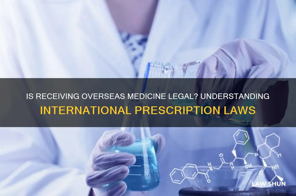 is it against the law to receive medicine from overseas