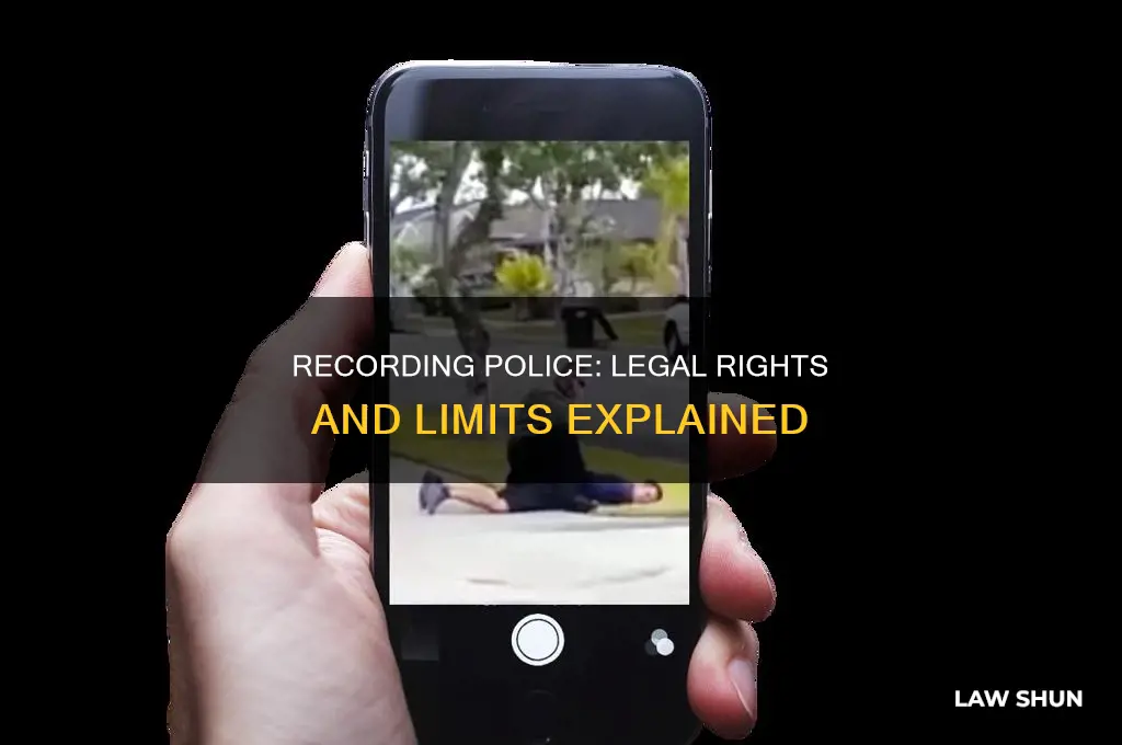 is it against the law to record a police officer