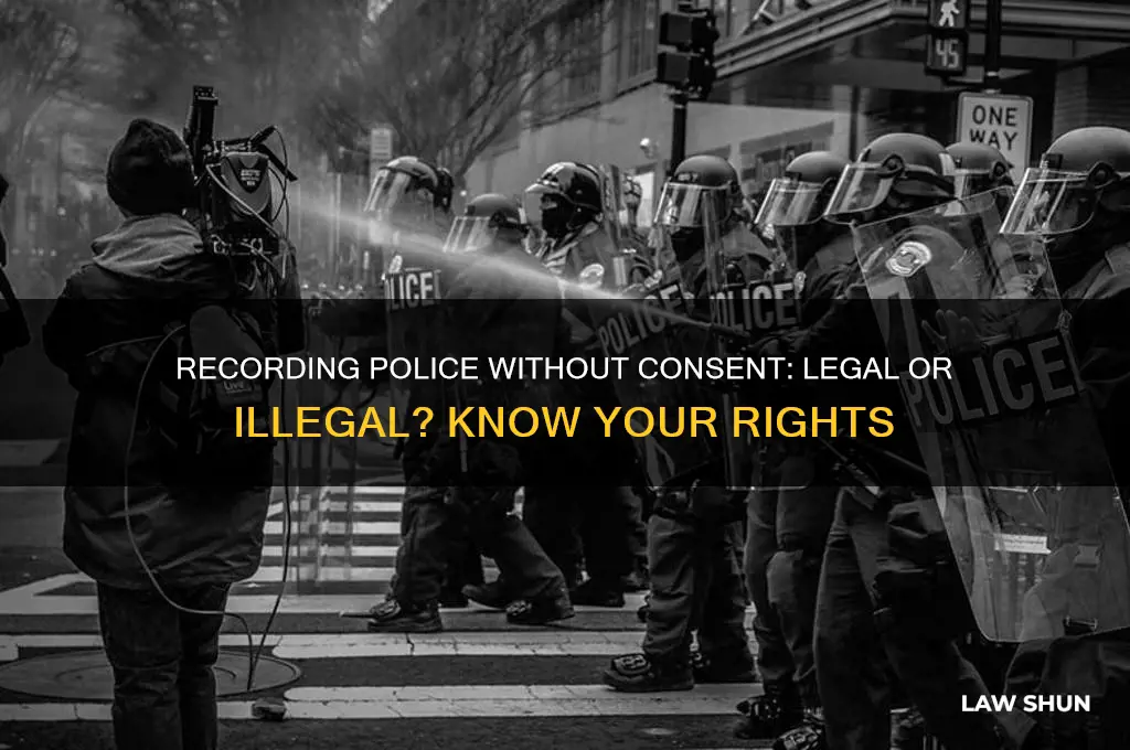 is it against the law to record police without consent