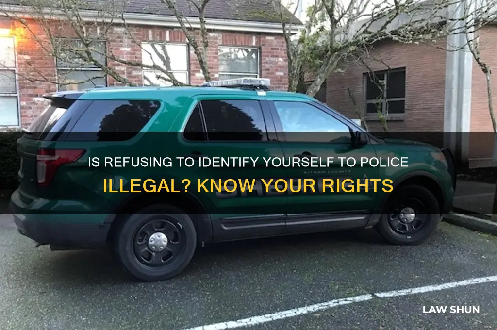 is it against the law to refuse to identify yourself