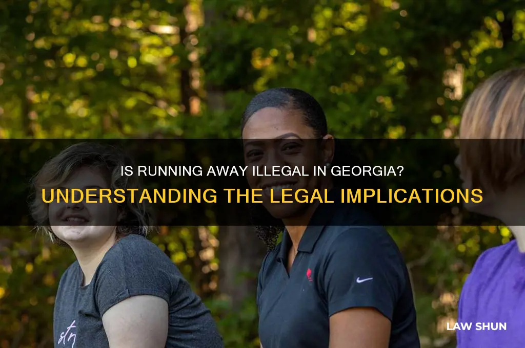 is it against the law to run away in georgia