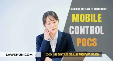 Is Screenshotting Mobile Control PoCs Legal? Understanding the Law